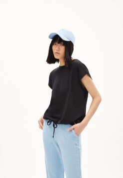 Armedangels Sweatshirt Loose Fit Made Of TENCEL™ Lyocell Mix -Armedangels aapke01 black