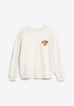 Armedangels Sweatshirt Oversized Fit Made Of Organic Cotton 12 Armedangels Sweatshirt Oversized Fit Made Of Organic Cotton -Armedangels aarin fruit embro undyed01 10