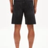 Armedangels Denim Shorts Made Of Organic Cotton 2 Armedangels Denim Shorts Made Of Organic Cotton -Armedangels aasko worn out black01 02