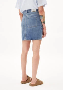 Armedangels Denim Skirt Slim Fit Made Of Organic Cotton Mix