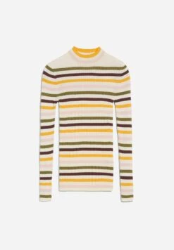 Armedangels Knit Sweater Made Of Organic Cotton 14 Armedangels Knit Sweater Made Of Organic Cotton -Armedangels alaani multicolor oatmilk sunset 10