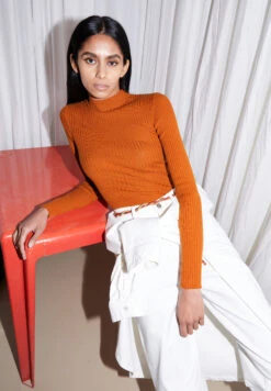 Armedangels Pullover Fitted Fit Made Of Organic Cotton -Armedangels alaania burnt 05