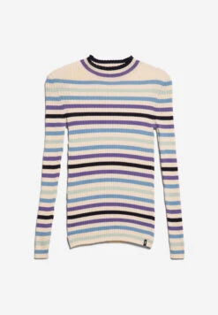 Armedangels Sweater Regular Fit Made Of Organic Cotton -Armedangels alaania multicolor 2 0 oatmilk iceberg blue01 10