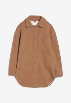 Armedangels Knit Overshirt Loose Fit Made Of Organic Cotton -Armedangels almaraa soft cedar wood 10