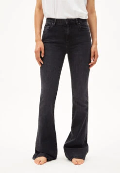 Armedangels Flared Cut Denim Mid Waist Made Of Organic Cotton Mix -Armedangels anamaa01 anchor