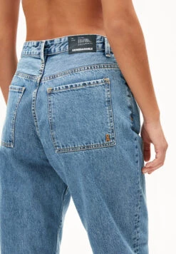 Armedangels High Waist Loose Fit Made Of Organic Cotton Mix 21 Armedangels High Waist Loose Fit Made Of Organic Cotton Mix -Armedangels andraa retro light salty blue 0401 medium