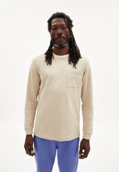 Armedangels Longsleeve Regular Fit Made Of Organic Cotton -Armedangels baazo flamE sand01 stone