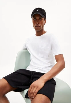 Armedangels T-Shirt Relaxed Fit Made Of Organic Cotton -Armedangels bazaao flamE white01 05