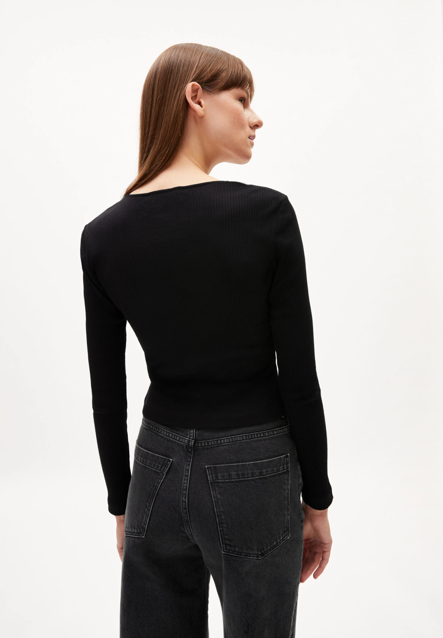 Armedangels Rib Longsleeve Made Of Organic Cotton Mix 3 Armedangels Rib Longsleeve Made Of Organic Cotton Mix