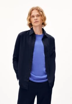 Armedangels Shirt Relaxed Fit Made Of TENCEL™ Lyocell -Armedangels boisaa night01 sky