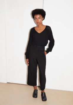 Armedangels Pants Regular Fit Made Of Linen-Mix -Armedangels carunaa lino black01 05