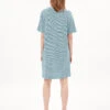 Armedangels Jersey Dress Made Of Organic Cotton -Armedangels chaaru lovely stripes blueniverse light desert 02
