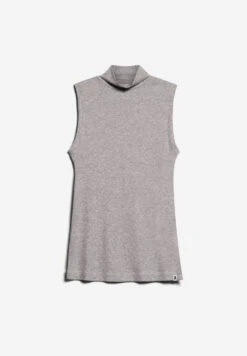 Armedangels Top Slim Fit Made Of TENCEL™ Lyocell Mix -Armedangels ciliaa grey melange01 10