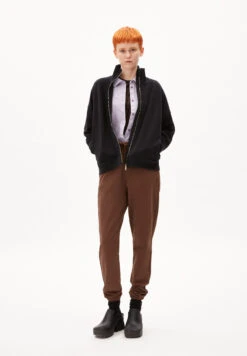 Armedangels Sweat Jacket Oversized Fit Made Of Organic Cotton -Armedangels cinciaa black01 06