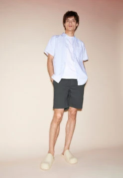 Armedangels Shorts Regular Fit Made Of Organic Cotton Mix -Armedangels daante graphit02 05