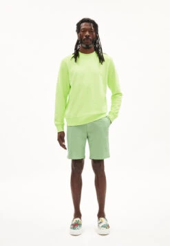 Armedangels Shorts Regular Fit Made Of Organic Cotton Mix -Armedangels daante smith green01 06