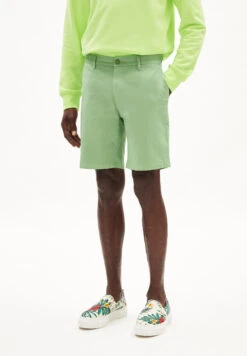 Armedangels Shorts Regular Fit Made Of Organic Cotton Mix -Armedangels daante smith01 green