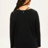 Armedangels Activewear Longsleeve Made Of TENCEL™ Lyocell Mix -Armedangels dayitaa black01 02