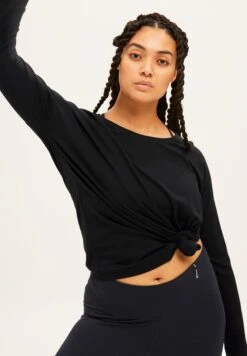 Armedangels Activewear Longsleeve Made Of TENCEL™ Lyocell Mix -Armedangels dayitaa01 black