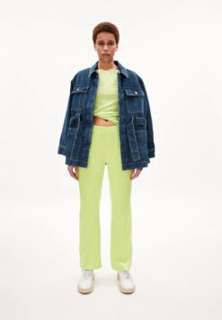 Armedangels Knit Pants Regular Fit Made Of Organic Cotton Mix -Armedangels duniaa light lime01 06