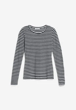 Armedangels T-Shirt Regular Fit Made Of Organic Cotton -Armedangels enriccaa stripes black off white01 10