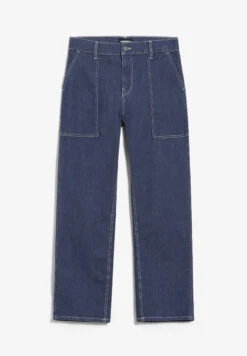 Armedangels Straight Fit Mid Waist Ankle Made Of Organic Cotton Mix 13 Armedangels Straight Fit Mid Waist Ankle Made Of Organic Cotton Mix -Armedangels fiaan worker blue01 10