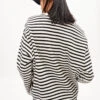 Armedangels Sweatshirt Made Of Organic Cotton 2 Armedangels Sweatshirt Made Of Organic Cotton -Armedangels frankaa maarlen stripe undyed black 02
