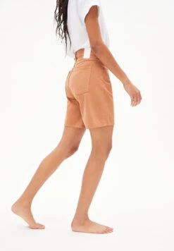 Armedangels Denim Shorts Made Of Organic Cotton Mix (recycled) -Armedangels freymaa undyed toasted hazel 08