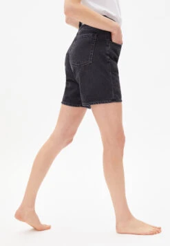Armedangels Denim Shorts Made Of Organic Cotton -Armedangels freymaa washed down black 08