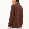 Armedangels Sweatshirt Loose Fit Made Of Organic Cotton -Armedangels giovannaa deep brown01 02