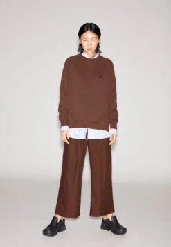 Armedangels Sweatshirt Loose Fit Made Of Organic Cotton 10 Armedangels Sweatshirt Loose Fit Made Of Organic Cotton -Armedangels giovannaa deep brown01 05