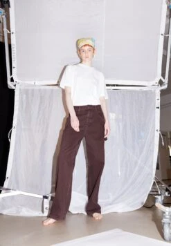 Armedangels Loose Fit Denim Made Of Recycled Cotton -Armedangels haayi carpenter dark swamp 05