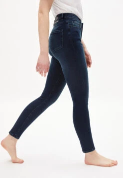 Armedangels Skinny Fit High Waist Made Of Organic Cotton Mix -Armedangels ingaa x stretch neptune blue 08