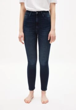 Armedangels Skinny Fit High Waist Made Of Organic Cotton Mix -Armedangels ingaa x stretch neptune blue