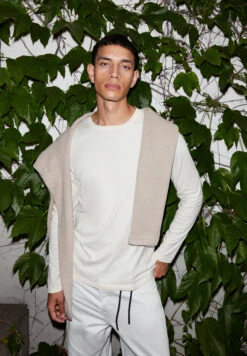 Armedangels Longsleeve Slim Fit Made Of Organic Cotton 9 Armedangels Longsleeve Slim Fit Made Of Organic Cotton -Armedangels jaanono oatmilk01 05