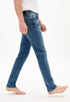 Armedangels Slim Fit Denim Made Of Organic Cotton Mix -Armedangels jaari x stretch rainstorm01 08