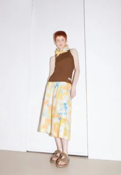 Armedangels Woven Skirt Loose Fit Made Of Organic Cotton -Armedangels jasinaa thermal cam off white01 05