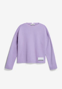 Armedangels Sweatshirt Loose Fit Made Of Organic Cotton Mix 12 Armedangels Sweatshirt Loose Fit Made Of Organic Cotton Mix -Armedangels kaasia light purple stone01 10