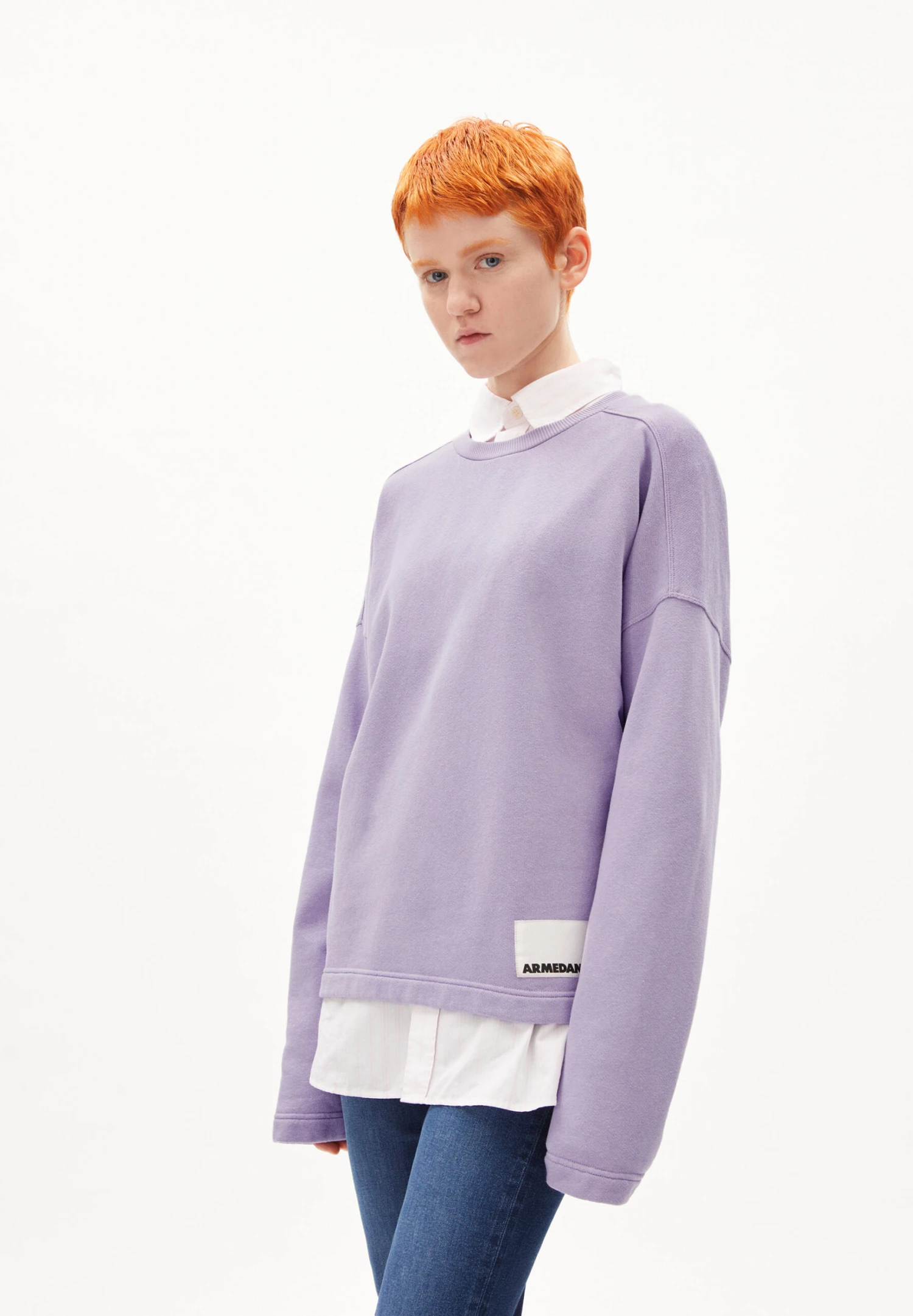 Armedangels Sweatshirt Loose Fit Made Of Organic Cotton Mix 8 Armedangels Sweatshirt Loose Fit Made Of Organic Cotton Mix - Image 6