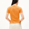 Armedangels Rib-T-Shirt Made Of Organic Cotton Mix -Armedangels kardaa mangorange01 02