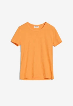 Armedangels Rib-T-Shirt Made Of Organic Cotton Mix -Armedangels kardaa mangorange01 10