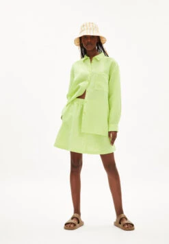 Armedangels Woven Skirt Regular Fit Made Of Linen-Mix -Armedangels kesiaa lino light lime01 06