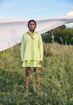 Armedangels Woven Skirt Regular Fit Made Of Linen-Mix -Armedangels kesiaa lino light lime01 08