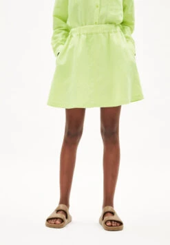 Armedangels Woven Skirt Regular Fit Made Of Linen-Mix -Armedangels kesiaa lino light01 lime