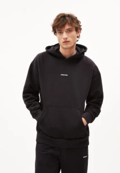 Armedangels Heavyweight Sweathoodie Relaxed Fit Made Of Organic Cotton Mix -Armedangels khaalo premium01 black