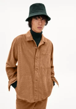 Armedangels Overshirt Regular Fit Made Of Organic Cotton Mix -Armedangels kordaan cedar01 wood