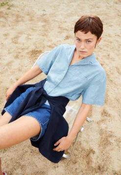 Armedangels Blouse Loose Fit Made Of Organic Cotton -Armedangels leaanne dnm butterfly01 05