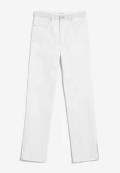 Armedangels Slim Fit High Waist Ankle Denim Made Of Organic Cotton Mix -Armedangels lejaa detail white01 10
