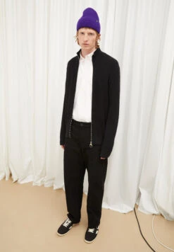 Armedangels Cardigan Regular Fit Made Of Organic Cotton -Armedangels lenlaa black01 05