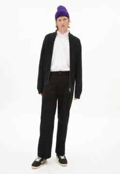 Armedangels Cardigan Regular Fit Made Of Organic Cotton -Armedangels lenlaa black01 06